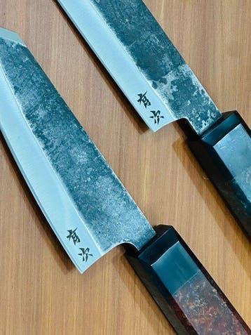 Keukenmes - Bunka & Nakiri - Handgemaakt Japans staal,