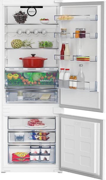 Beko Bcse400e40sn - Inbouw koel-vriescombinatie - 400 liter, Elektronische apparatuur, Koelkasten en IJskasten, Ophalen of Verzenden
