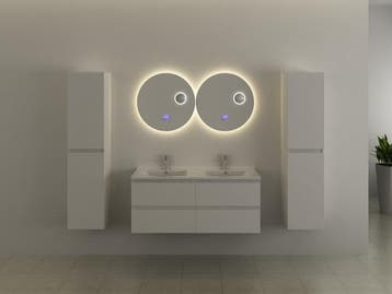Veiling - Ronde spiegel met LED verlichting & Bluetooth - Ø, Huis en Inrichting, Nieuw