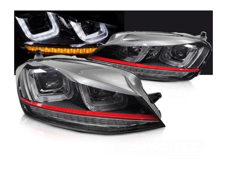 LED dynamische koplampen Red Line Black geschikt voor Golf 7, Autos : Pièces & Accessoires, Éclairage, Envoi