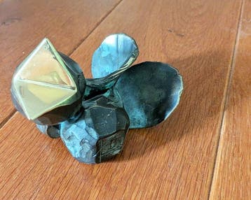 Lothar Klute (1946) - sculptuur, Star (spreeuw) - 12 cm -