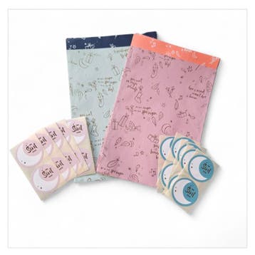 20x Cadeauzak + 20x naamsticker - MIX - Sint Songtekst Bl..., Verzenden