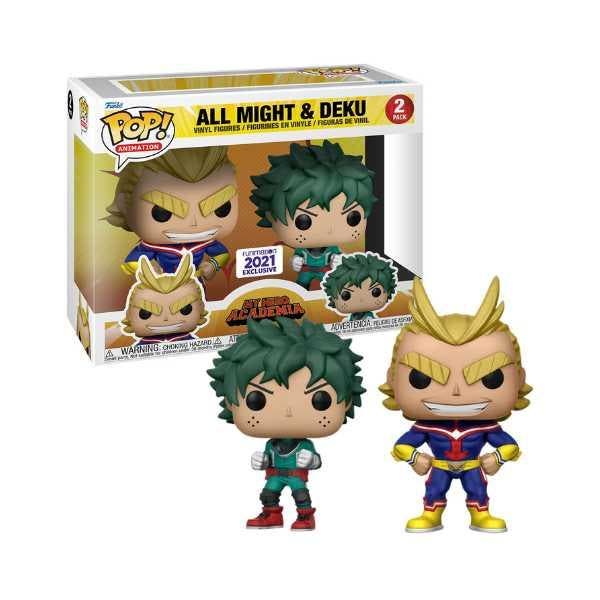 Funko Pop! MHA  All Might &amp; Deku 2Pack Funimation 2021, Collections, Jouets miniatures, Envoi