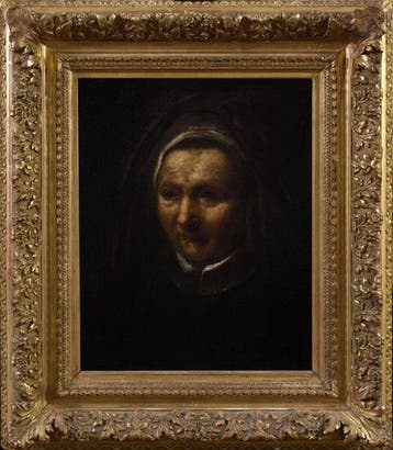 Scuola fiamminga (XIX), After Rembrandt van Rijn - Ritratto