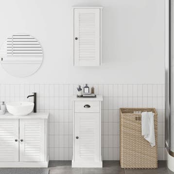 vidaXL Badkamerkast VIGO 2 st Wit en Antiek Wit 37 x 34 x 80, Verzenden
