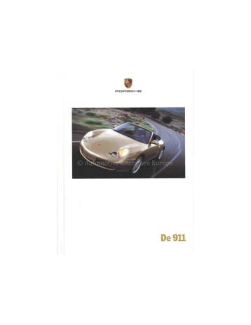 2000 PORSCHE 911 CARRERA HARDCOVER BROCHURE NEDERLANDS
