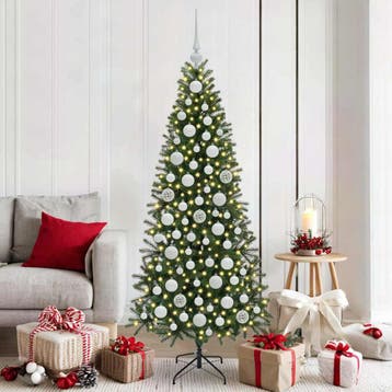 vidaXL Kerstbal Set 120 st 300 LEDs Warmwit Ø 6 cm, Verzenden