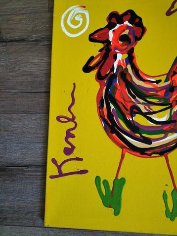 Jacob Kanbier (1949-2020) - La Coq, Antiek en Kunst, Kunst | Schilderijen | Modern