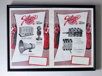 Geloso - French Radio Advertising Posters - Jaren 1930, Antiek en Kunst
