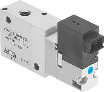 Festo 3/2 NO Monostable Air Électrovanne Montage Sur Embase, Verzenden