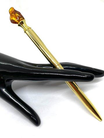 Luxe Gouden Inkt: Schrijfpen doordrenkt met echt
