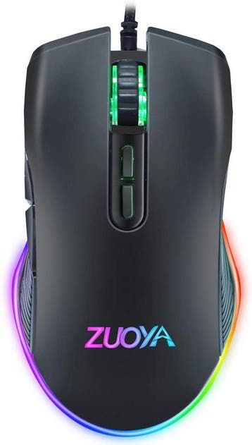 ElementKey M6 Bedrade USB Gaming Muis - RGB - Ergonomische, Verzenden