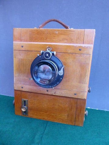 Ohne Marke Fieldcamera 13 x 18cm mit Zeiss Tessar 4,5/21cm |