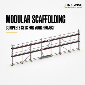 Nieuwe modulaire stalen steiger – complete set 614 m², Nieuw