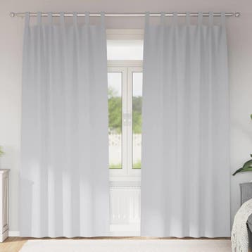 vidaXL Blackout Gordijnen met Ringen 2 st Lichtgrijs 225 x, Verzenden, Nieuw