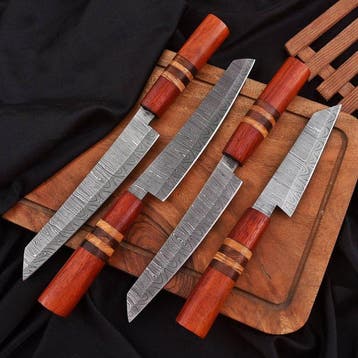Keukenmes - Hout, gevouwen staal - Noord Amerika