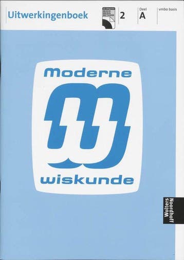 Moderne wiskunde 2a vmbo basis Uitwerkingen - van Breugel, Verzenden