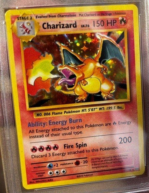 Pokémon - 1 Graded card - Charizard 11 Foil - PSA 9 - XY -, Hobby & Loisirs créatifs, Jeux de cartes à collectionner | Pokémon