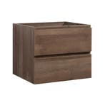 Wastafelkast Angela 60 x 48 cm Bruin Eiken Wastafelmeubel, Verzenden