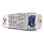 Zonder minimumprijs - Ring Platina - 1.10ct. tw. Diamant, Nieuw