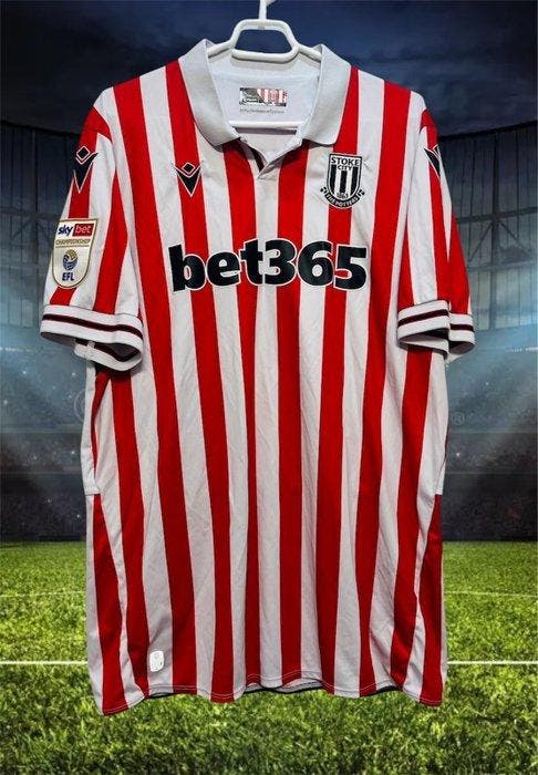 Worn/Issue-Stoke City - Engelse voetbalcompetitie - Edwards, Verzamelen, Overige Verzamelen