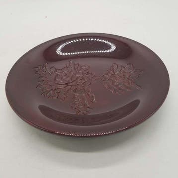 Murakami Kibori  - Bord - Peony Relief - Hout -