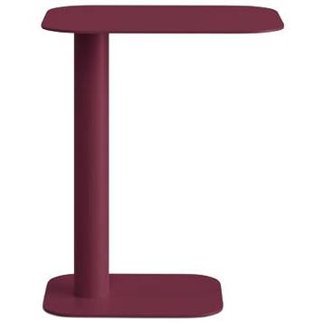 Micadoni Bijzettafel Jackson Bordeaux - Nieuw in verpakking, Huis en Inrichting, Verzenden, Nieuw, Metaal of Aluminium, 45 tot 60 cm