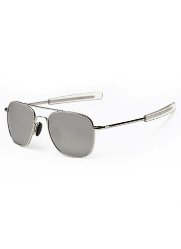 KIMU® Zonnebril Pilotenbril American Heren Zilver Montuur Zi, Ophalen of Verzenden