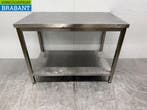 Table de travail en acier inoxydable avec étagère 120 x 70 x, Verzenden