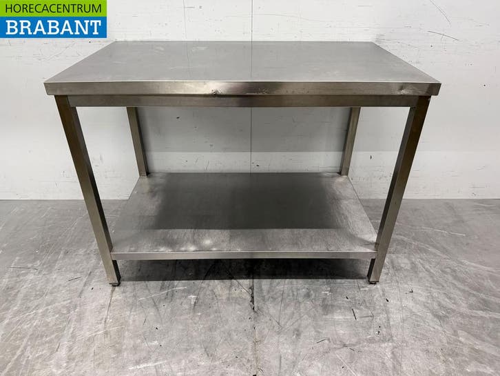 Table de travail en acier inoxydable avec étagère 120 x 70 x, Zakelijke goederen, Horeca | Overige, Verzenden