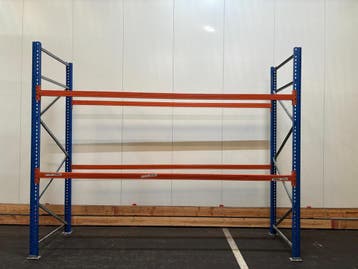 Palletstelling - 2 staanders 3000x1100mm - Tot. lengte: 3m80, Ophalen of Verzenden