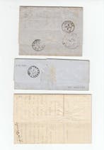 Suisse 1855/1860 - 3 Strubelbriefe en bon état - 22C, 24A,