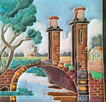 Tegel (2) - Historische scènes - De Porceleyne Fles, Delft -, Antiek en Kunst