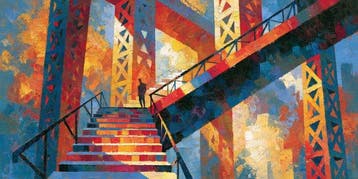 Iconica - The Geometric Staircase - unique 1/1 XXL (100 x