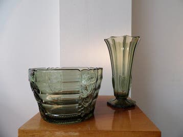 Val Saint Lambert - Charles Graffart - Vase (2) -, Antiek en Kunst