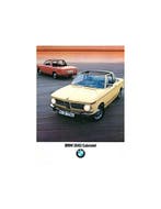 1972 BMW 2002 CABRIOLET BROCHURE DUITS, Nieuw