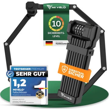 2dekans | MIVELO - Vouwslot Met Cijfercode - 120 cm Lang -, Vélos & Vélomoteurs, Ophalen of Verzenden