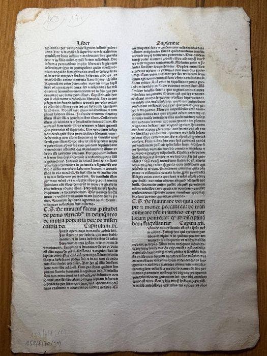 Johann Zainer, Ulm, 29 January 1480 - Two Original Incunable, Antiek en Kunst, Antiek | Boeken en Manuscripten