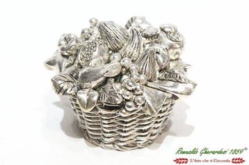 Ranieri Argenti in lastra argento 800 - sculptuur, Cestino