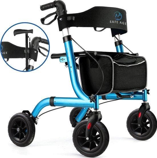 2dekans | SafeLife Rollator Opvouwbaar met zitfunctie - voor, Divers, Chaises roulantes, Enlèvement ou Envoi