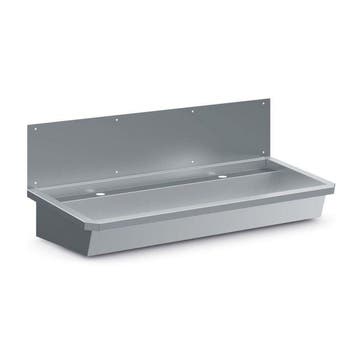Wasbak | Incl. Afvoerplug + Spatscherm | RVS |, Verzenden