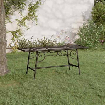 vidaXL Boombank 110 cm staal zwart, Tuin en Terras, Verzenden, Nieuw