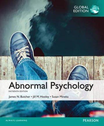 Abnormal Psychology, Global Edition 9781292069289, Verzenden, Gelezen, Butcher James