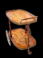 Chariot de service - Bois - Chariot-bar vintage au style, Antiek en Kunst