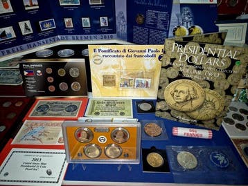 Wereld. USA Presidential Dollars, Silver Dollar & banknotes,