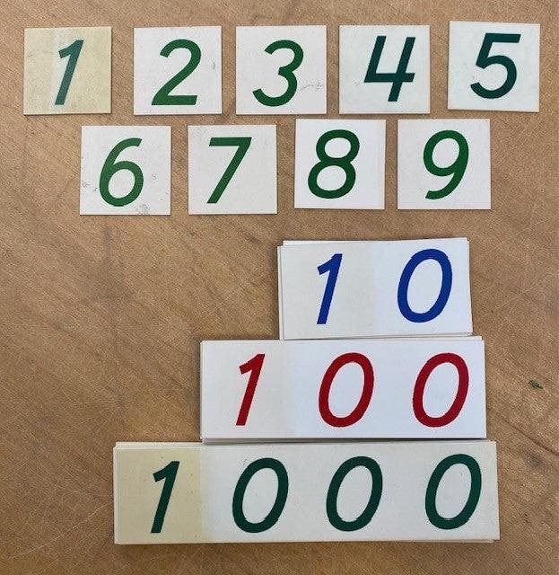 Montessori Getallenkaartjes, Livres, Livres scolaires, Envoi