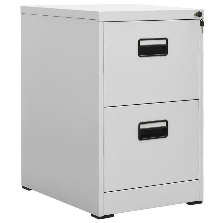 vidaXL Archiefkast 46x62x72,5 cm staal lichtgrijs, Huis en Inrichting, Kasten | Overige, Nieuw, Verzenden