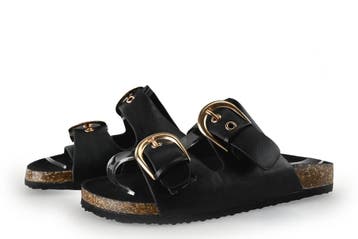 Studio London Slippers in maat 37 Zwart, Kleding | Dames, Schoenen, Slippers, Verzenden, Zo goed als nieuw, Studio London
