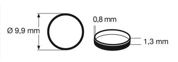 fleischmann 648006 Traction tyre set H0. Outer diameter 9,9, Overige merken, Gelijkstroom, Verzenden, Overige typen