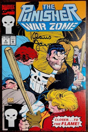 Lot 3 comics signed Punisher Vintage 1990-1993 - Signed +, Nieuw
